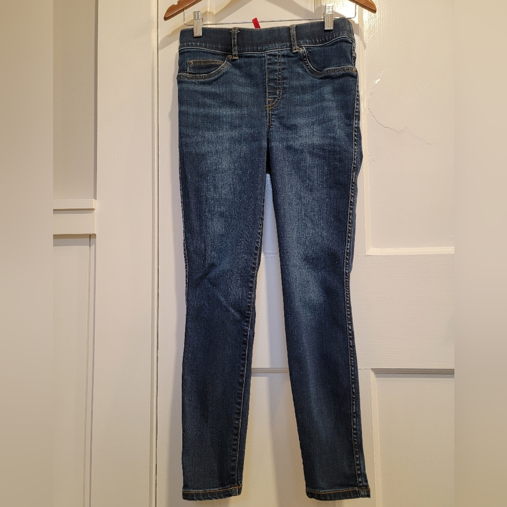SPANX high rise dark wash jeans small petite S SP skinny